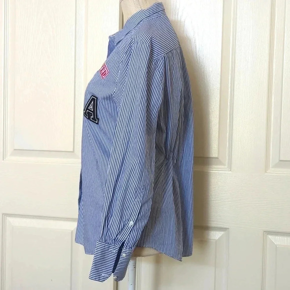 Zara Women Poplin Striped Shirt - Picture 3 of 5